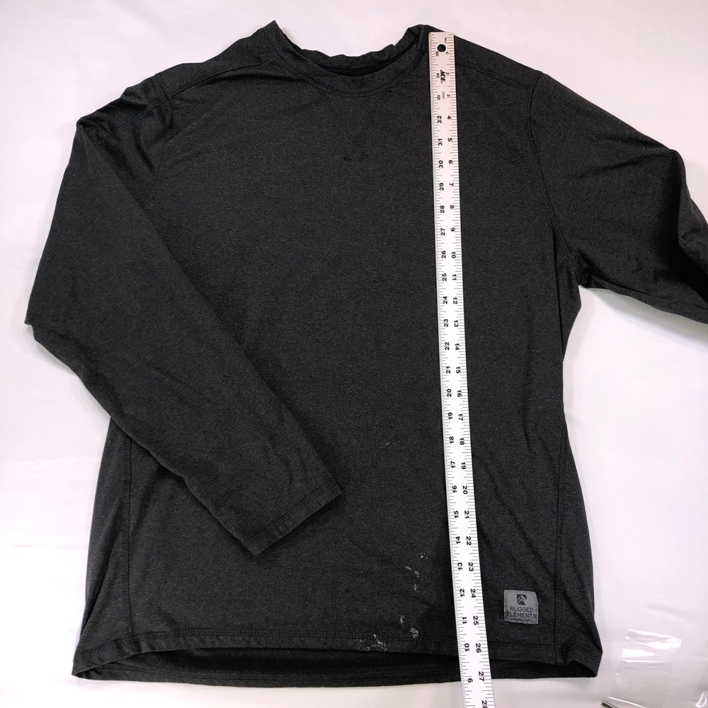 Rugged Elements Mens Long Sleeve Performance Shirt Gray Medium 1632403